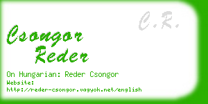 csongor reder business card
